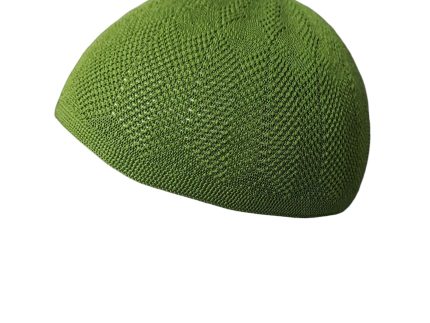 Premium Knitted Green Islamic Kufi