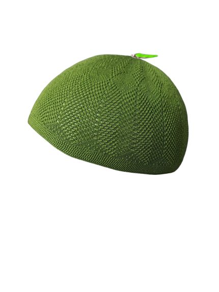 Premium Knitted Green Islamic Kufi