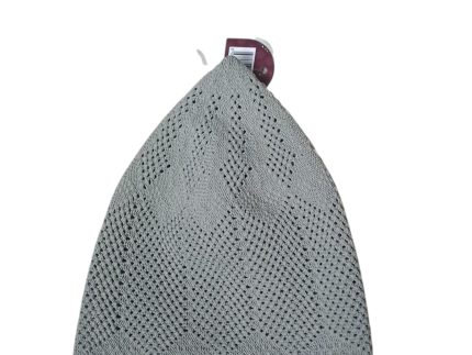 Grey Textured Urban Streetwear Kufi