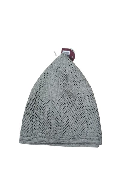 Grey Textured Urban Streetwear Kufi