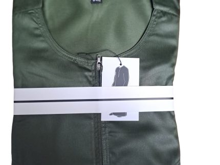 Premium Dark Green Zipper Thobe