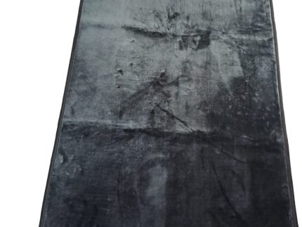 Midnight Charcoal Plush Velvet Prayer Mat