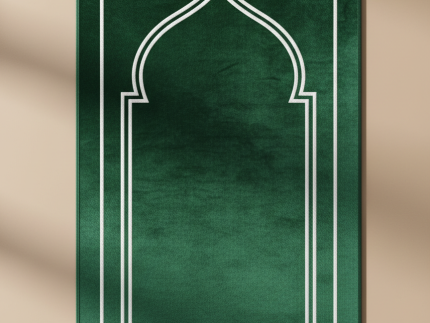 Luxury Emerald Green Velvet Sajadah