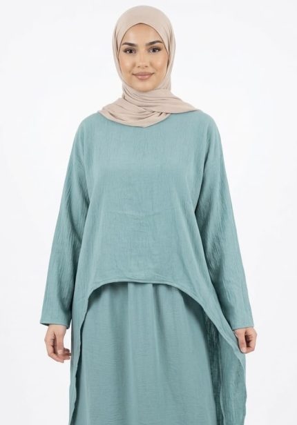 Two-Piece Lightweight Summer Abaya Set