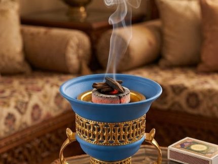 Cyan Blue Incense Bakhoor Burner