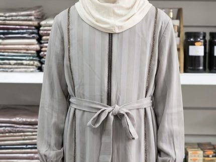 Kids Open Abaya with a Belt