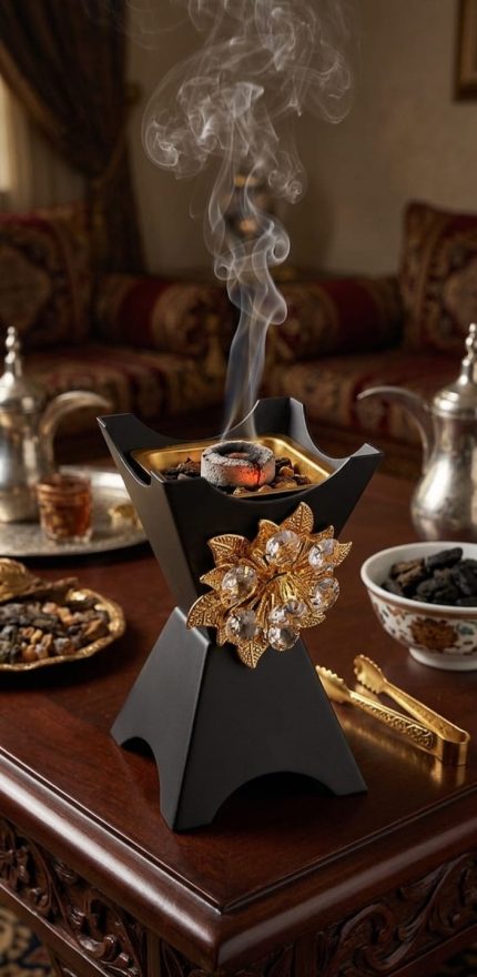 Ebony Black Incense Bakhoor Burner